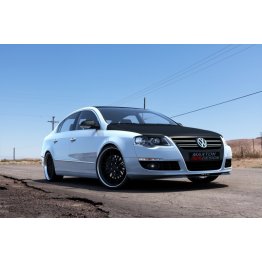 Накладка сплиттер на передний бампер на Volkswagen Passat B6